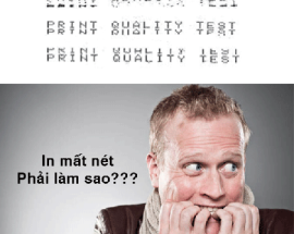  Khi in date bị mất nét, phải làm sao?