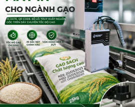 Máy In Cho Ngành Gạo: Giải Pháp In Date, QR Code & Truy Xuất
