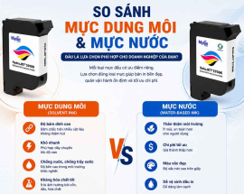 So sánh mực dung môi và mực nước: Nên chọn loại nào?